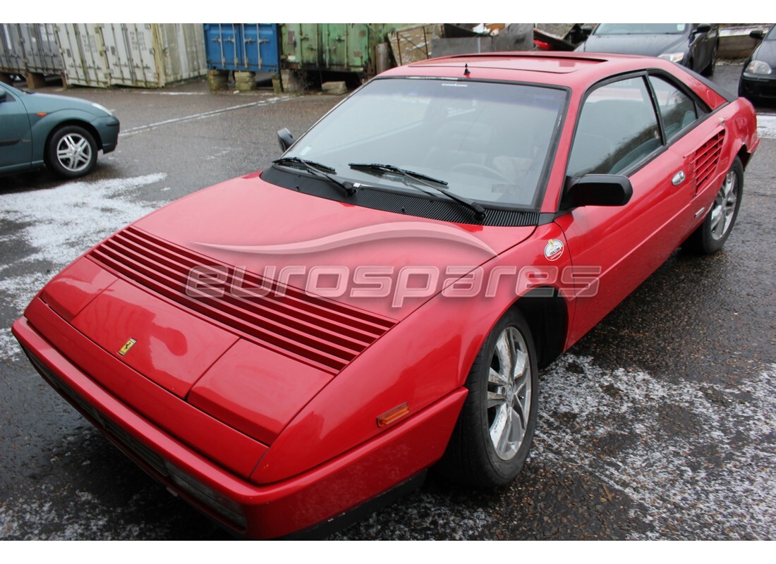 Ferrari Mondial 3.2 QV (1987) getting ready to be stripped for parts at Eurospares