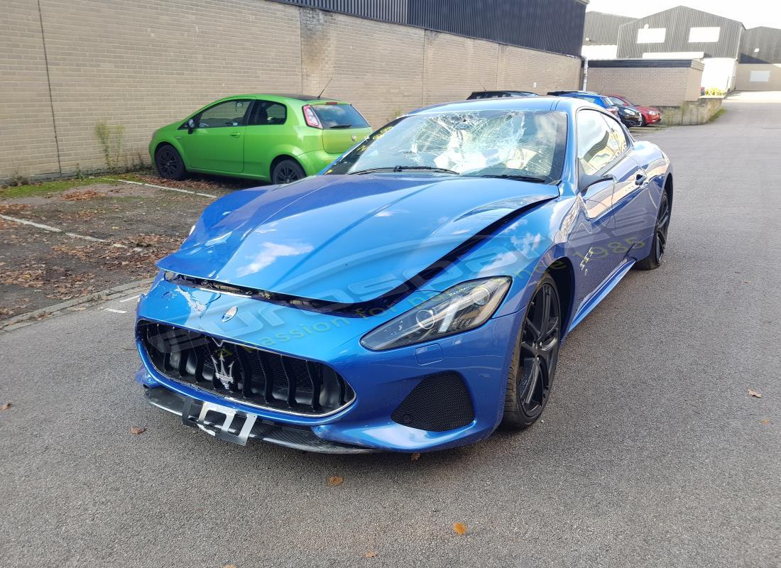 Maserati GRANTURISMO S (2018) getting ready to be stripped for parts at Eurospares