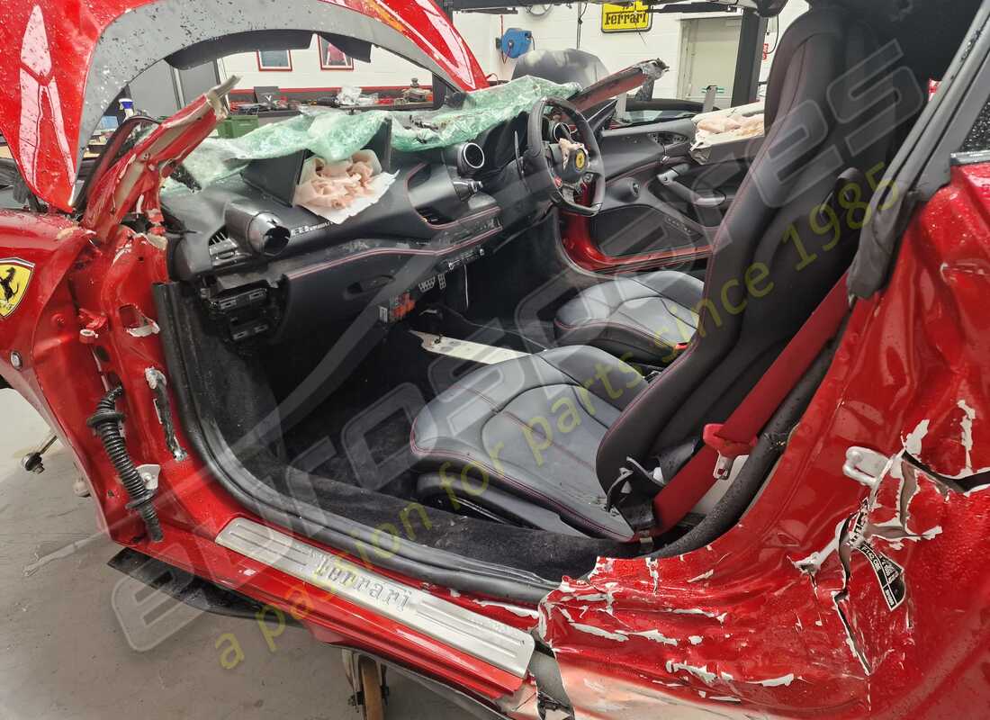 Ferrari F8 Tributo with 1,820 Miles, being prepared for breaking #10