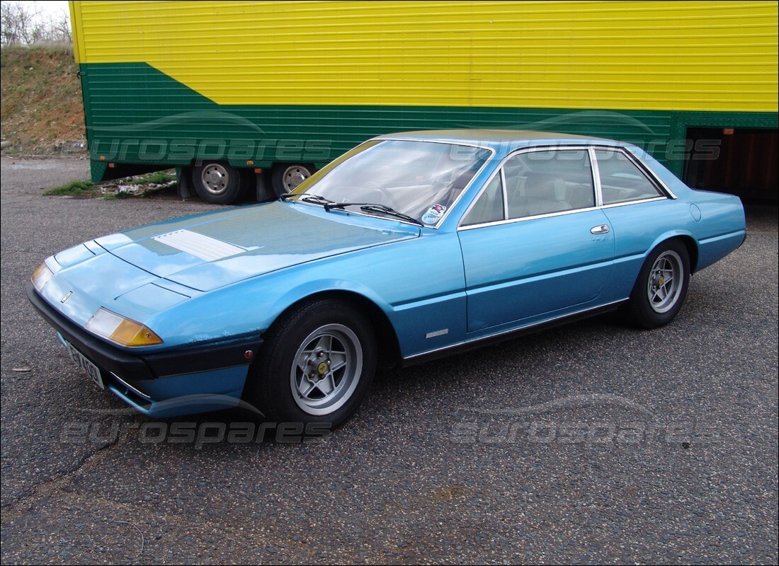 Ferrari 400i (1983 Mechanical) getting ready to be stripped for parts at Eurospares