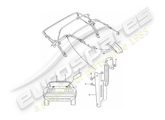 a part diagram from the Aston Martin V8 Virage parts catalogue