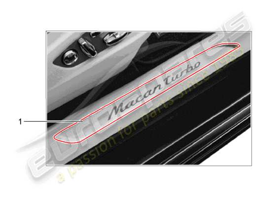 a part diagram from the Porsche Tequipment Macan parts catalogue