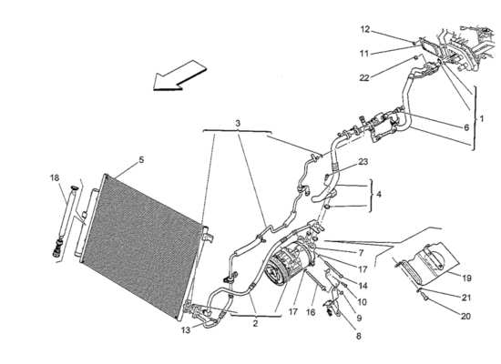a part diagram from the maserati qtp. v8 3.8 530bhp 2014 parts catalogue