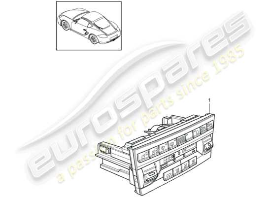 a part diagram from the porsche cayman 987 (2010) parts catalogue