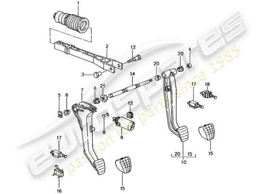 a part diagram from the porsche 996 (2001) parts catalogue