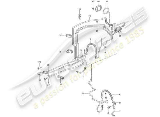 a part diagram from the porsche 996 t/gt2 (2002) parts catalogue