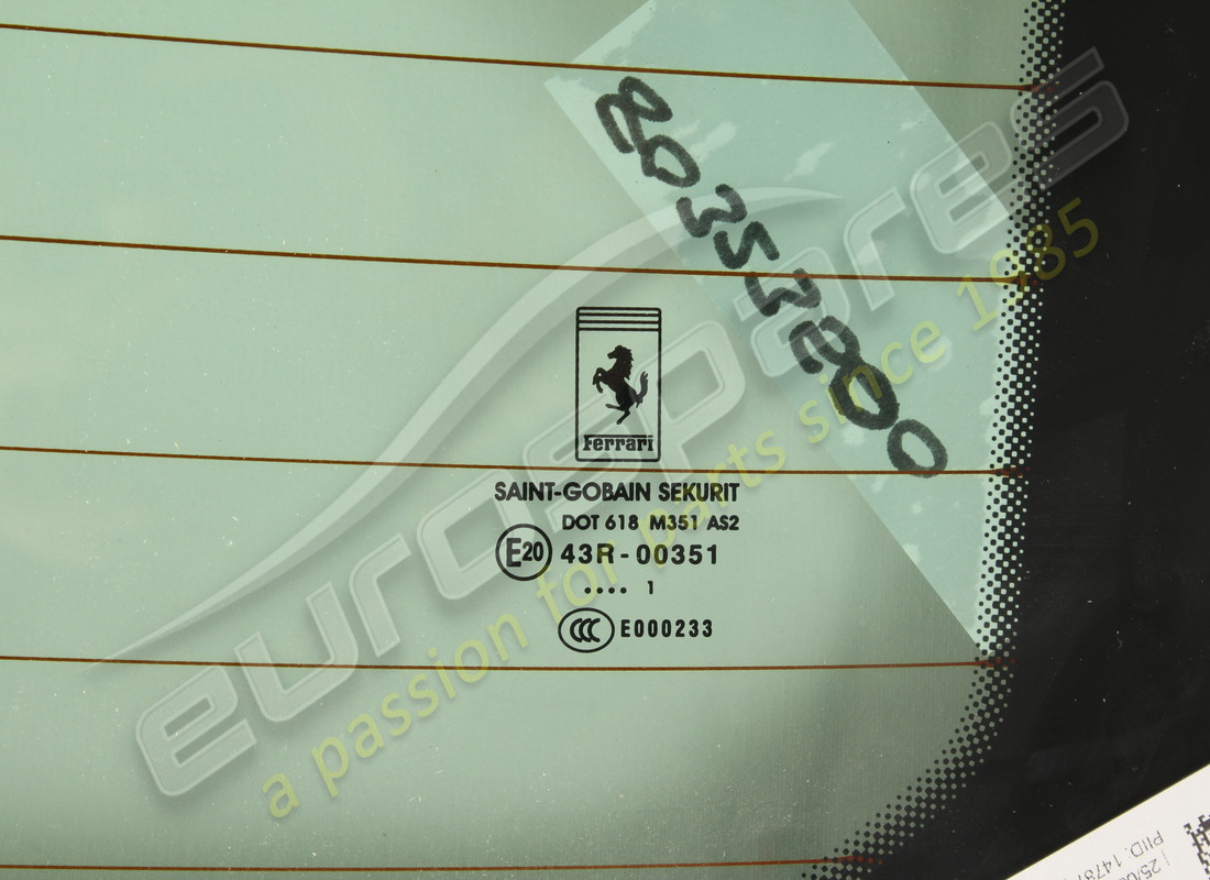 new ferrari rear-window glass. part number 80323500 (2)