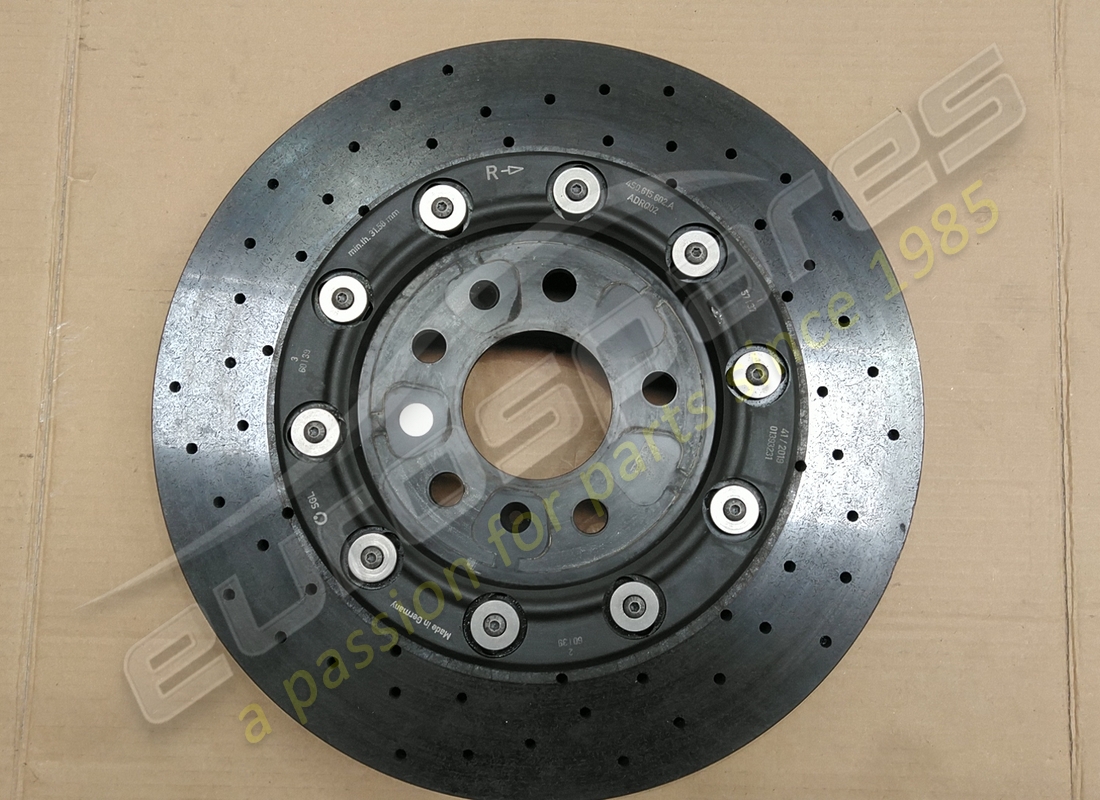 used lamborghini brake disk ceramic part number 4s0615602a