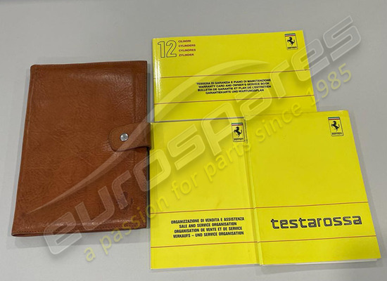 used ferrari testarossa pouch & book pack part number eap1447998