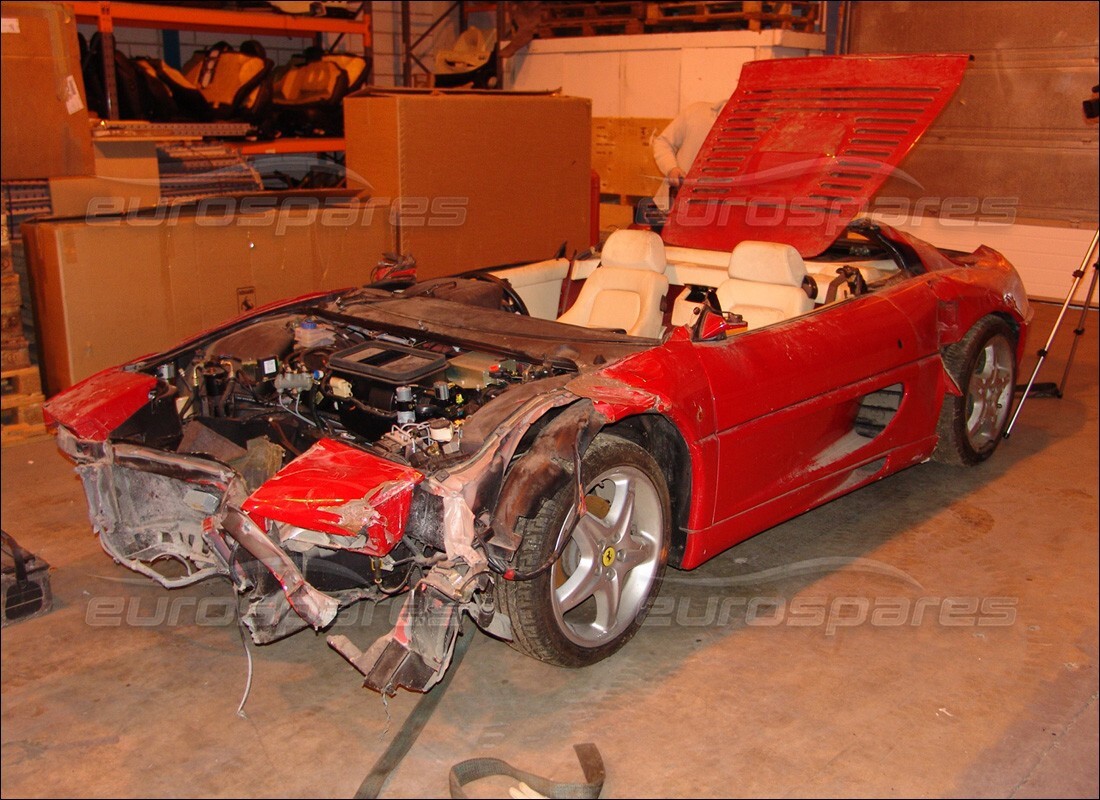 ferrari 355 (5.2 motronic) with 5,517 miles, being prepared for dismantling #8