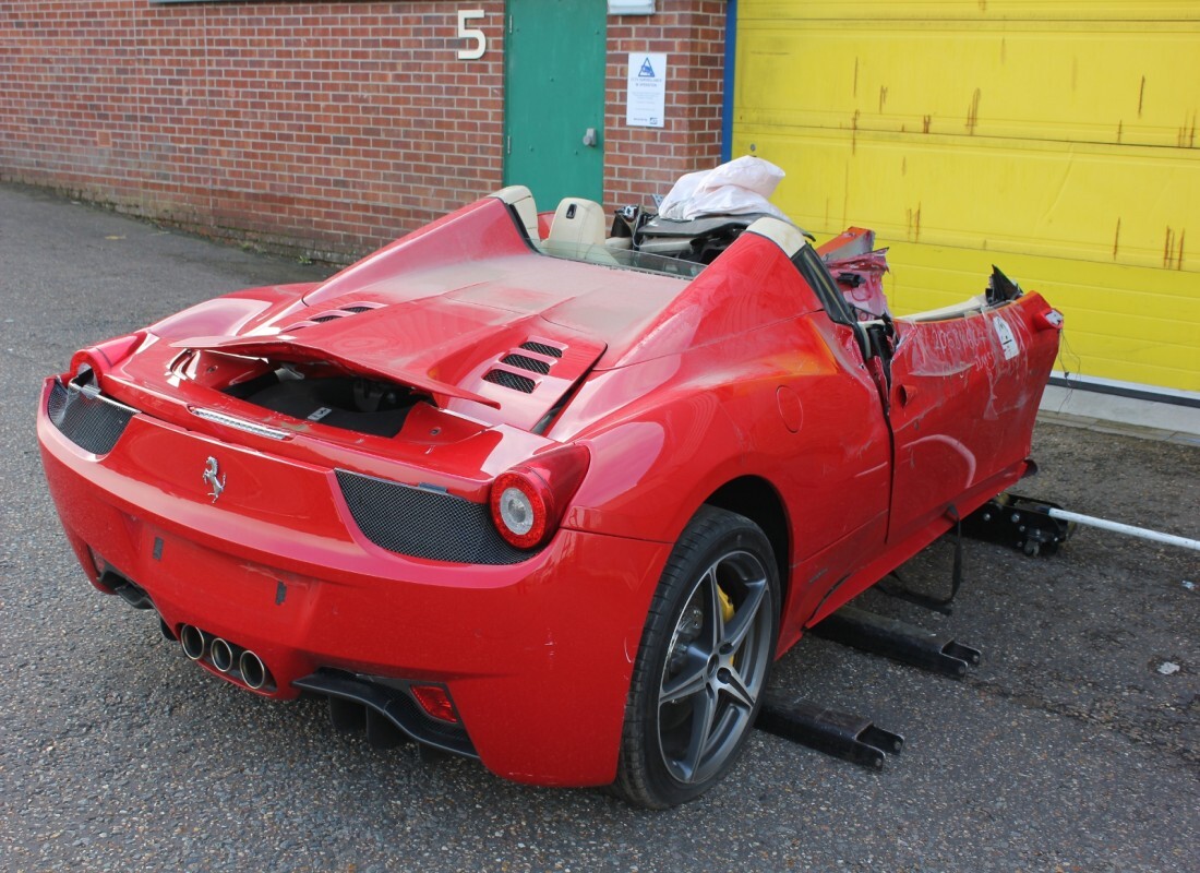 ferrari 458 spider (europe) with 869 miles, being prepared for dismantling #4