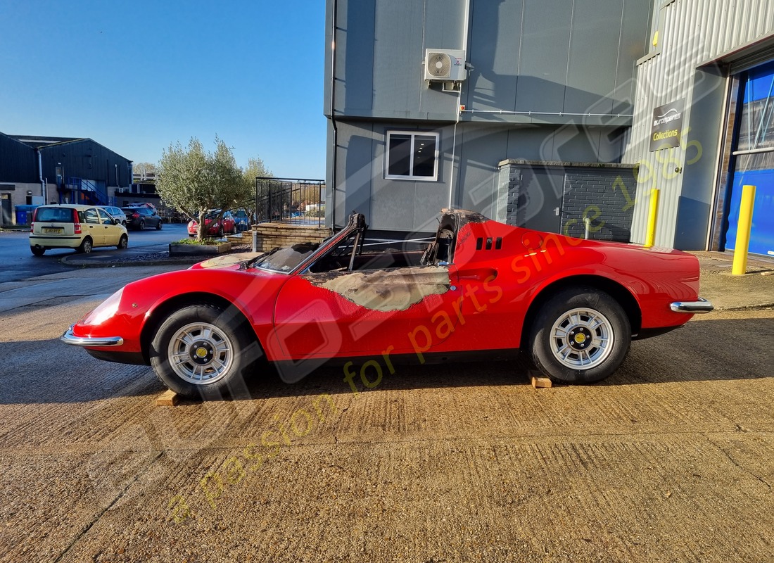 ferrari 246 dino (1975) with 58,145 miles, being prepared for dismantling #2