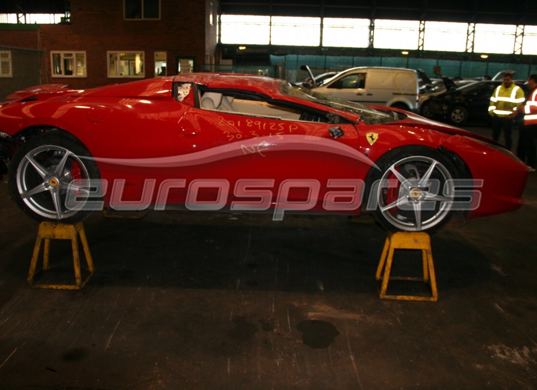 ferrari 458 spider (europe) with 2,200 miles, being prepared for dismantling #3