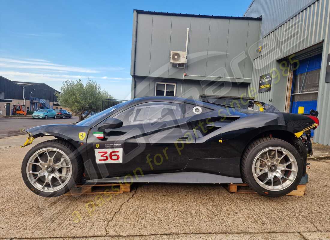 ferrari 488 challenge with 3,603 kilometers, being prepared for dismantling #2