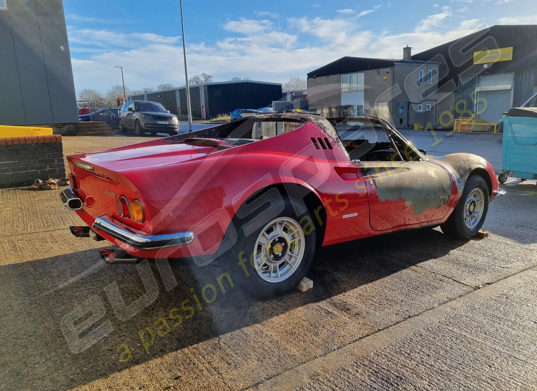 ferrari 246 dino (1975) with 58,145 miles, being prepared for dismantling #5