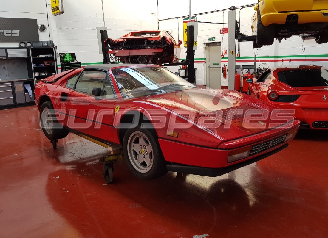 ferrari 328 (1988) with 29,660 kilometers, being prepared for dismantling #6