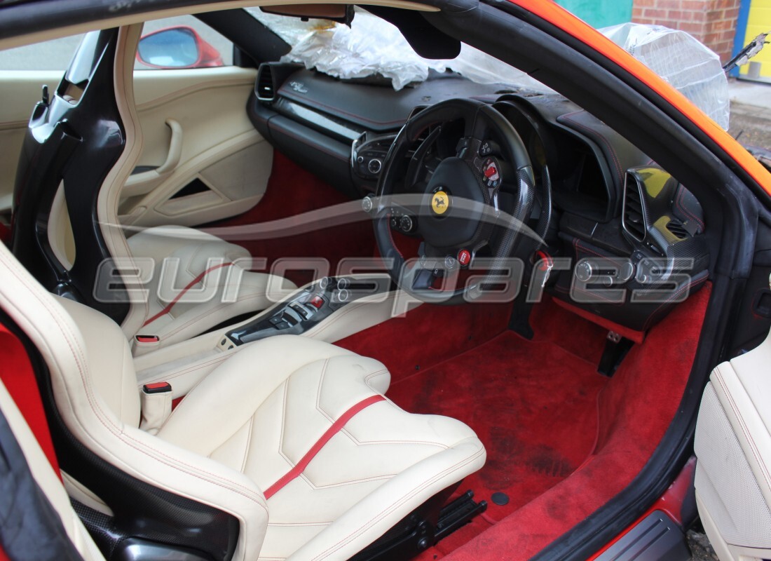 ferrari 458 spider (europe) with 2,793 miles, being prepared for dismantling #10