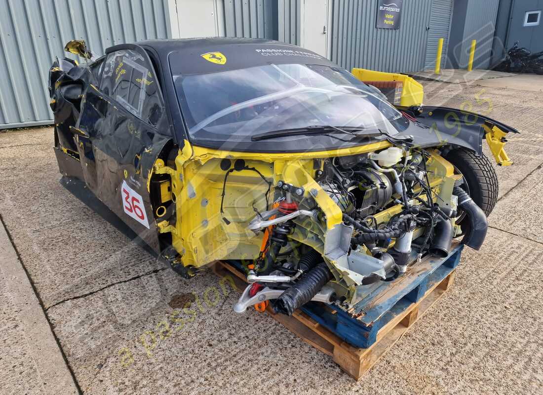 ferrari 488 challenge with 3,603 kilometers, being prepared for dismantling #7