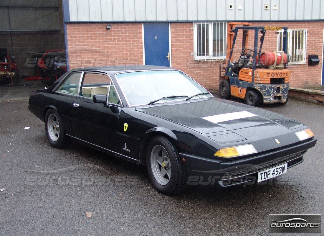 ferrari 400i (1983 mechanical) with 63,579 miles, being prepared for dismantling #1
