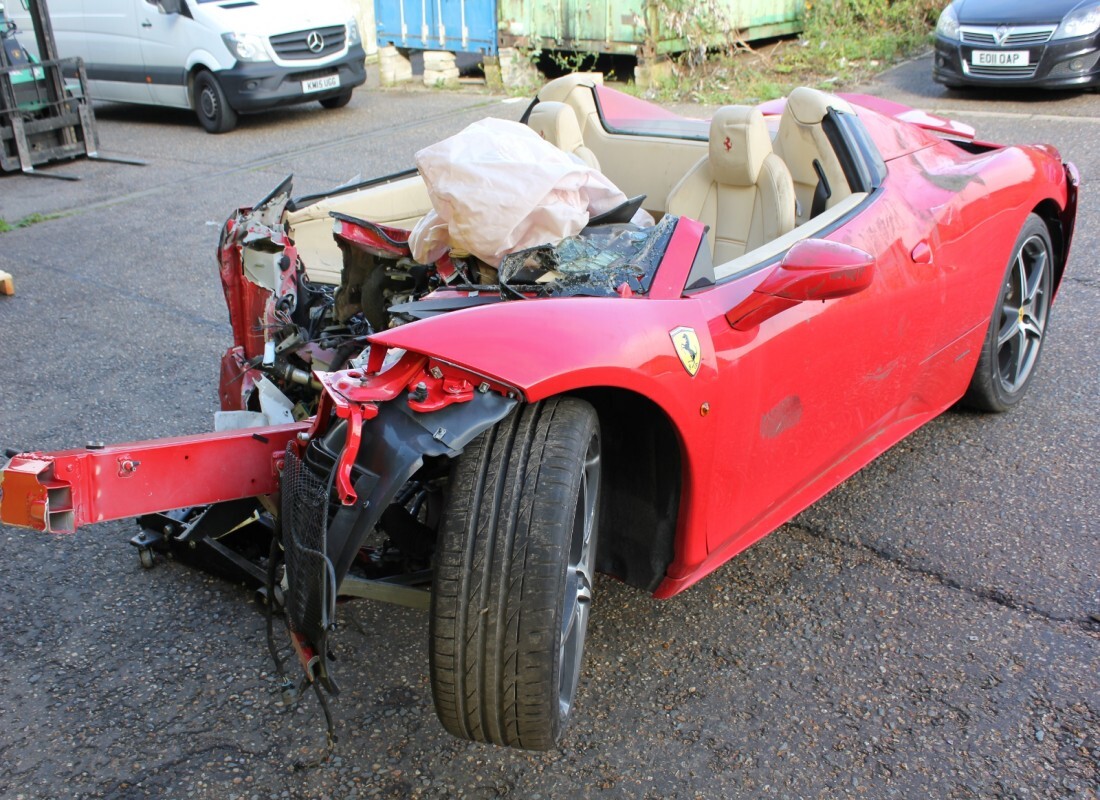ferrari 458 spider (europe) with 869 miles, being prepared for dismantling #2