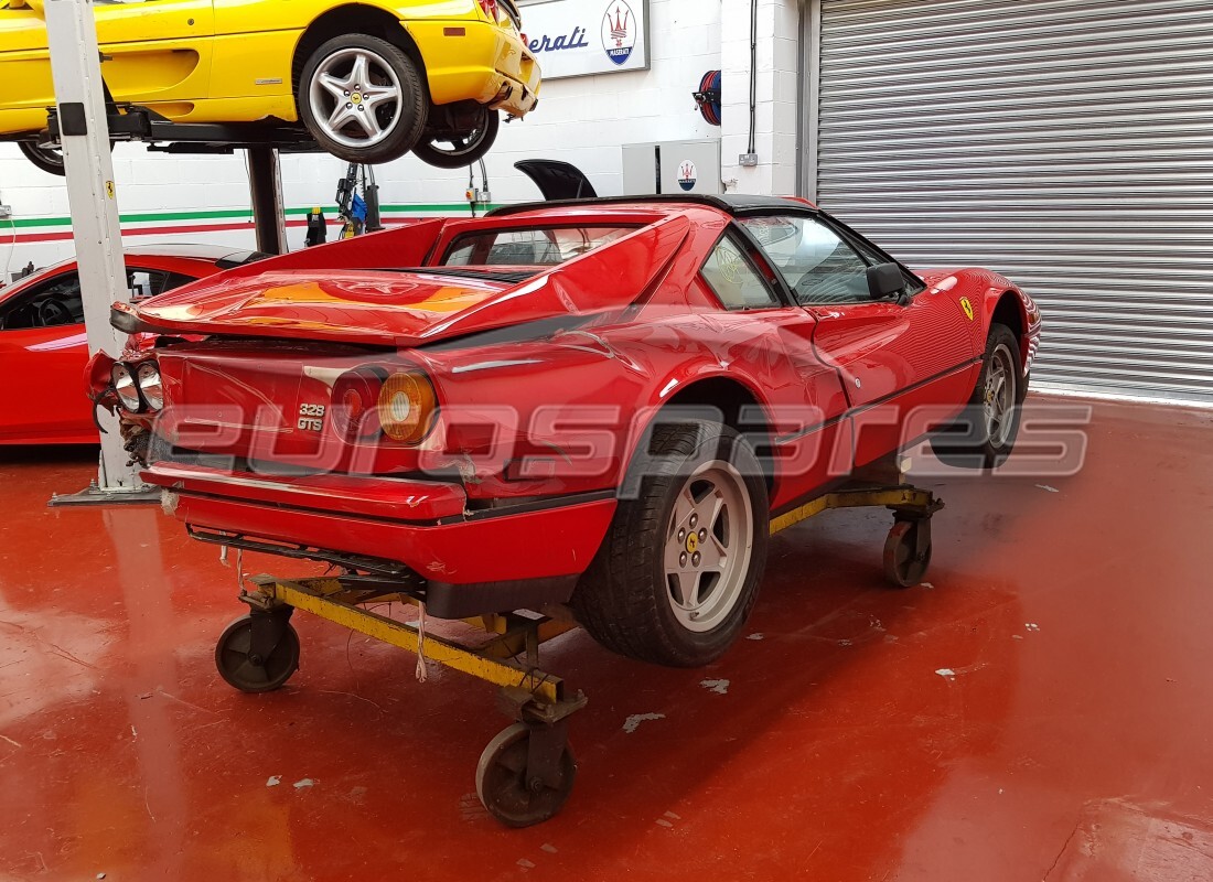 ferrari 328 (1988) with 29,660 kilometers, being prepared for dismantling #4