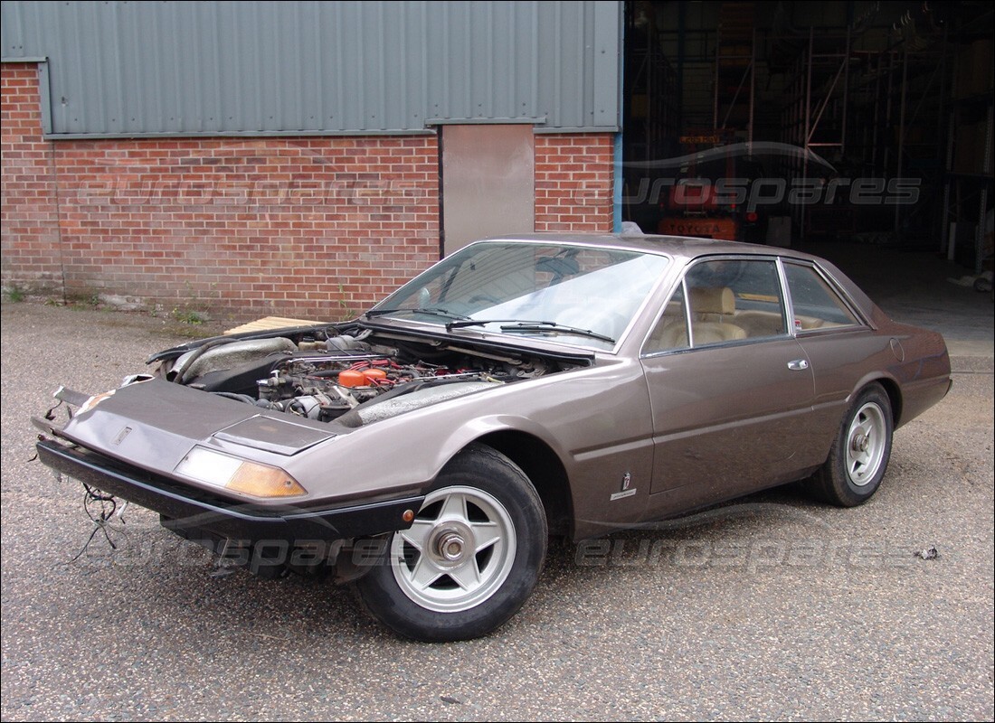 ferrari 365 gt4 2+2 (1973) with 74,889 miles, being prepared for dismantling #8