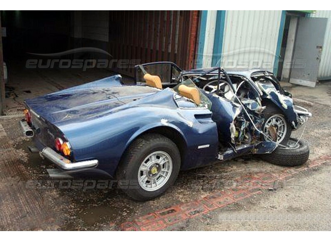 ferrari 246 dino (1975) with unknown, being prepared for dismantling #6