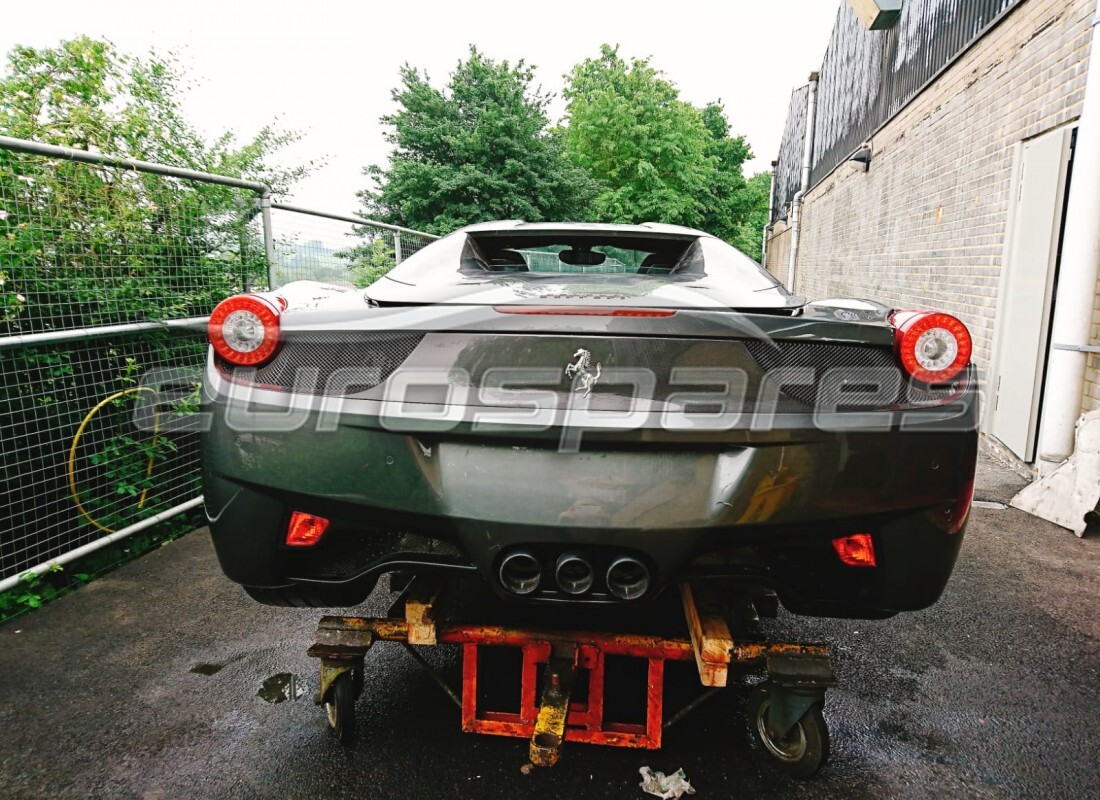 ferrari 458 spider (europe) with 6,190 miles, being prepared for dismantling #6