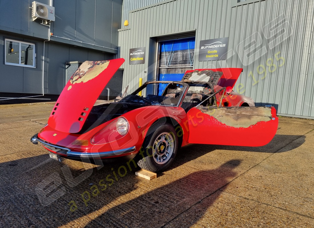 ferrari 246 dino (1975) with 58,145 miles, being prepared for dismantling #10