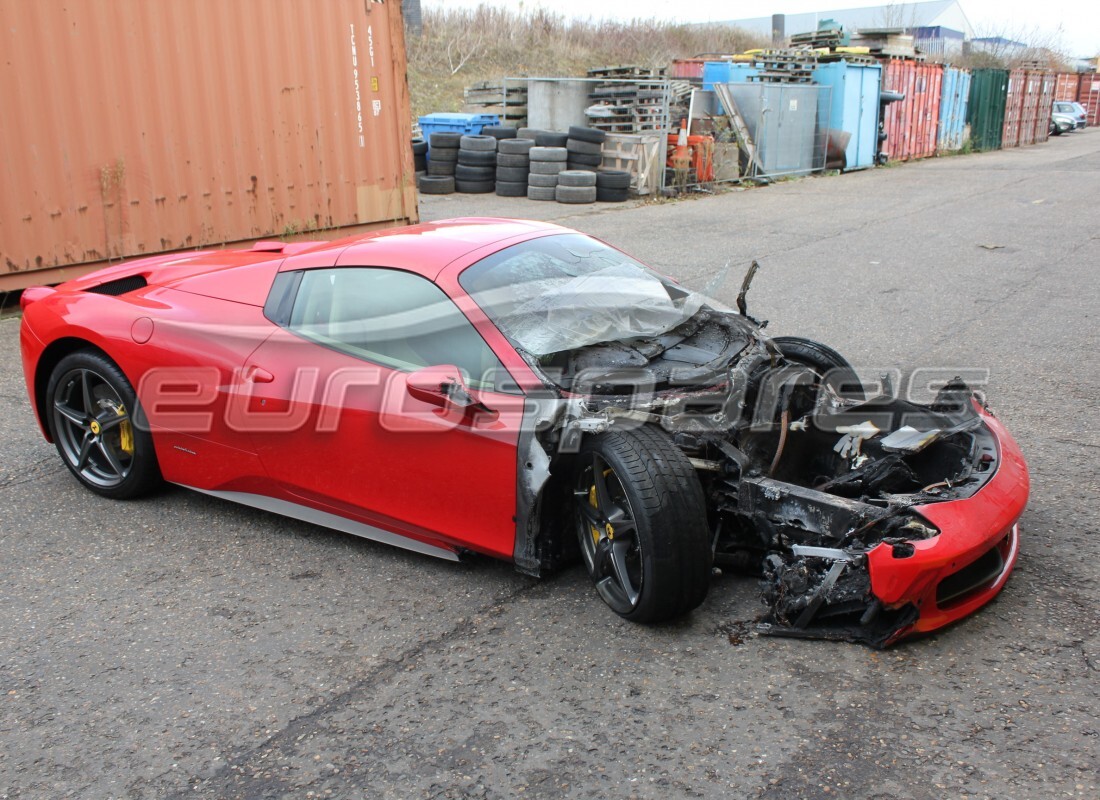 ferrari 458 spider (europe) with 2,793 miles, being prepared for dismantling #6