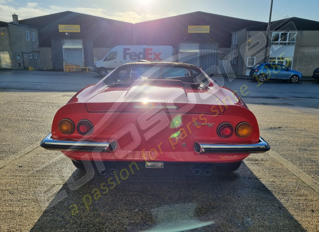 ferrari 246 dino (1975) with 58,145 miles, being prepared for dismantling #4