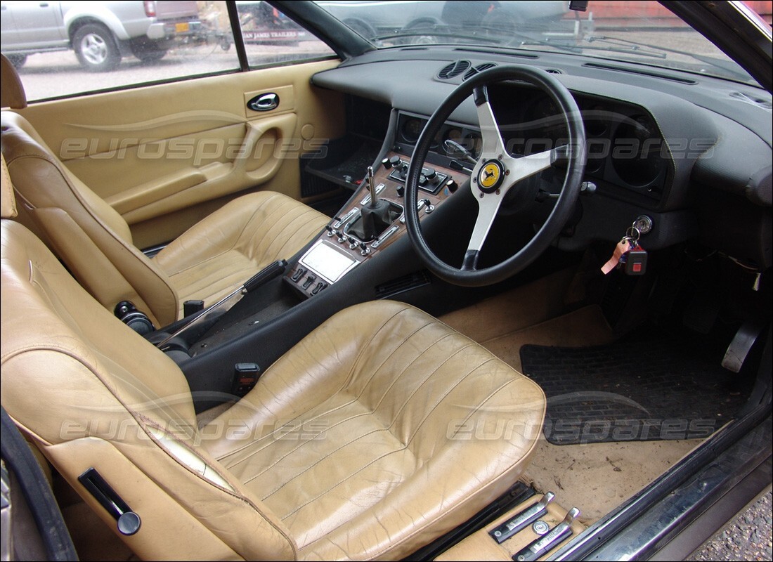 ferrari 365 gt4 2+2 (1973) with 74,889 miles, being prepared for dismantling #6