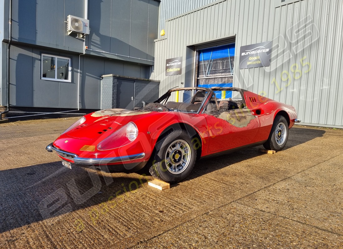ferrari 246 dino (1975) with 58,145 miles, being prepared for dismantling #1