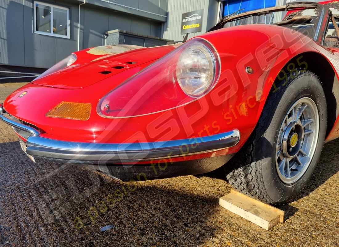 ferrari 246 dino (1975) with 58,145 miles, being prepared for dismantling #16