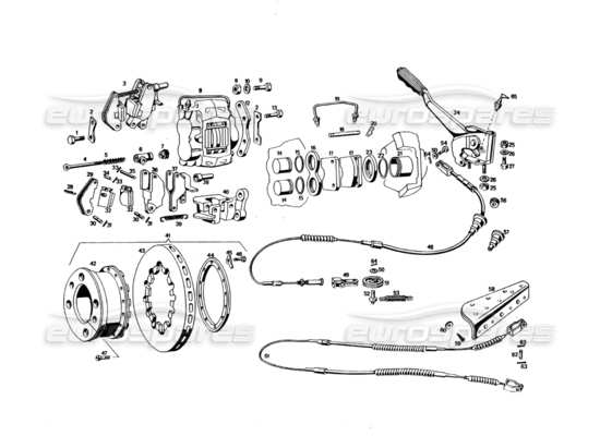 a part diagram from the maserati bora parts catalogue