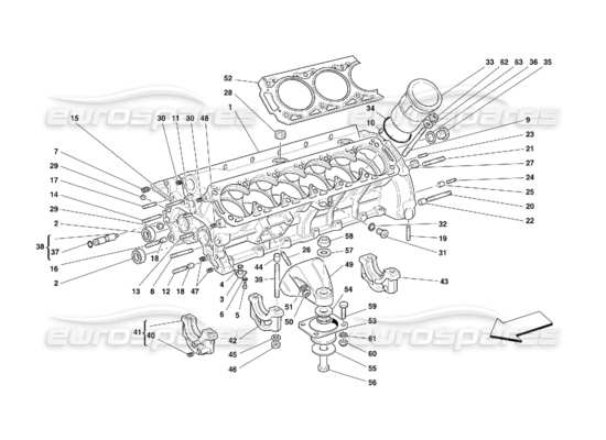 a part diagram from the ferrari 456 gt/gta parts catalogue