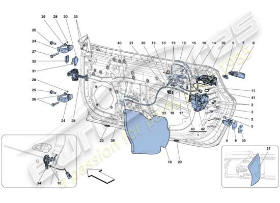 a part diagram from the ferrari 488 gtb (europe) parts catalogue