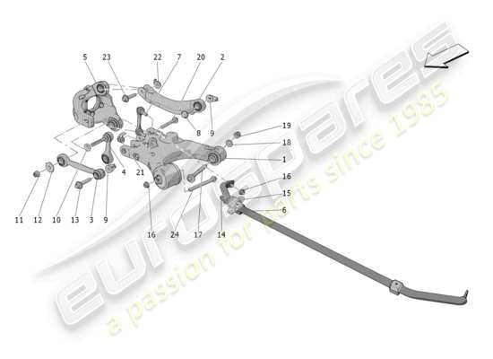a part diagram from the maserati grecale trofeo (2023) parts catalogue