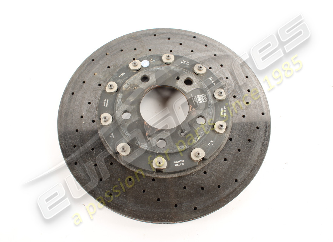used lamborghini right rear brake disc. part number 4m0615602a (1)