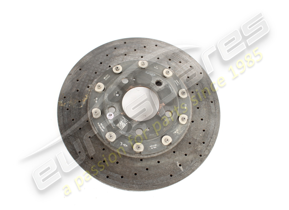 used lamborghini left rear brake disc. part number 4m0615601m (1)