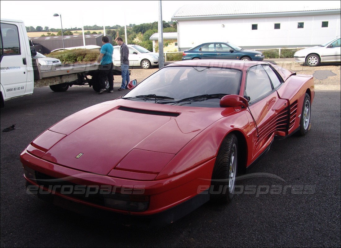 ferrari testarossa (1990) with 18,584 miles, being prepared for dismantling #9
