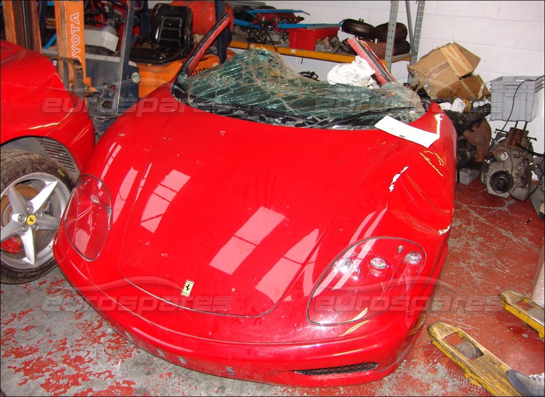 ferrari 360 modena with 18,000 miles, being prepared for dismantling #9