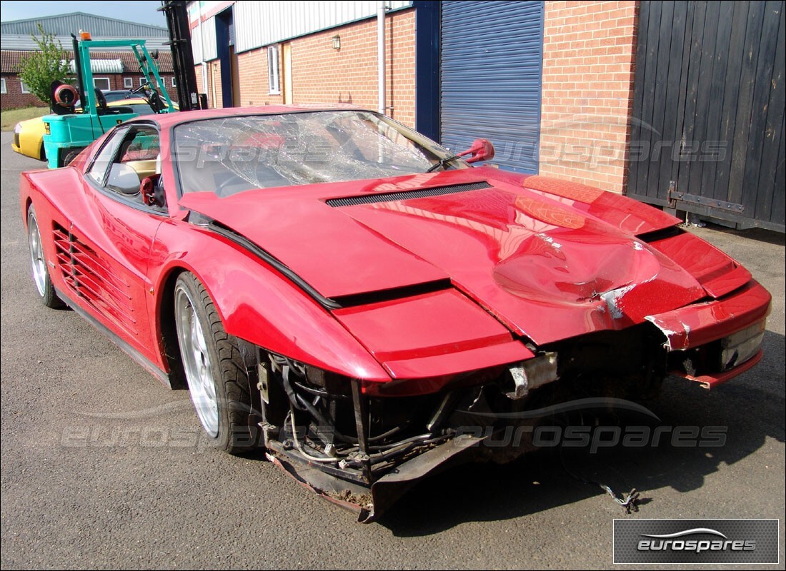 ferrari testarossa (1990) with 33,992 miles, being prepared for dismantling #3
