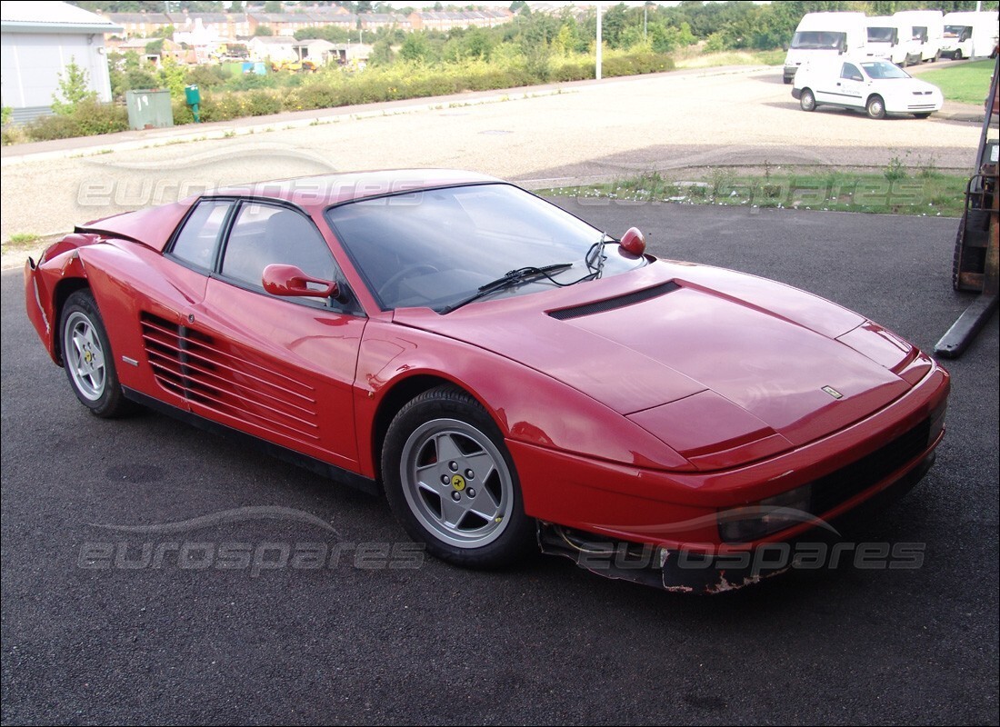 ferrari testarossa (1990) with 18,584 miles, being prepared for dismantling #1
