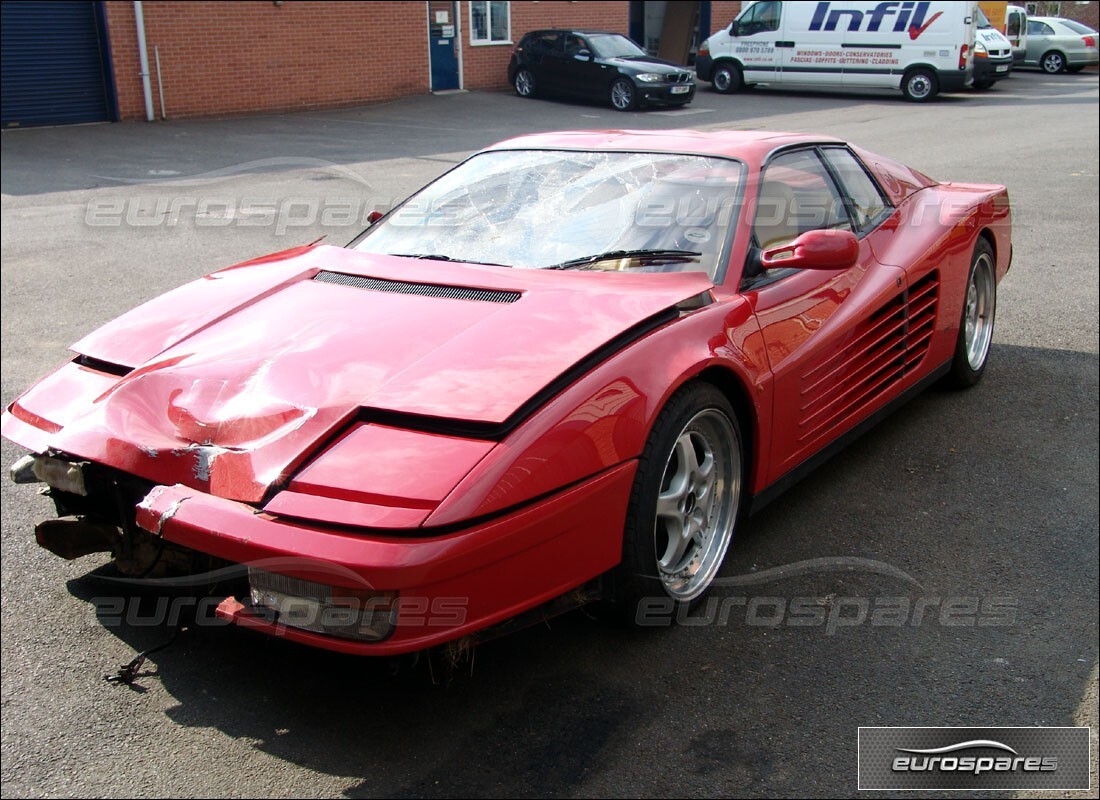 ferrari testarossa (1990) with 33,992 miles, being prepared for dismantling #1