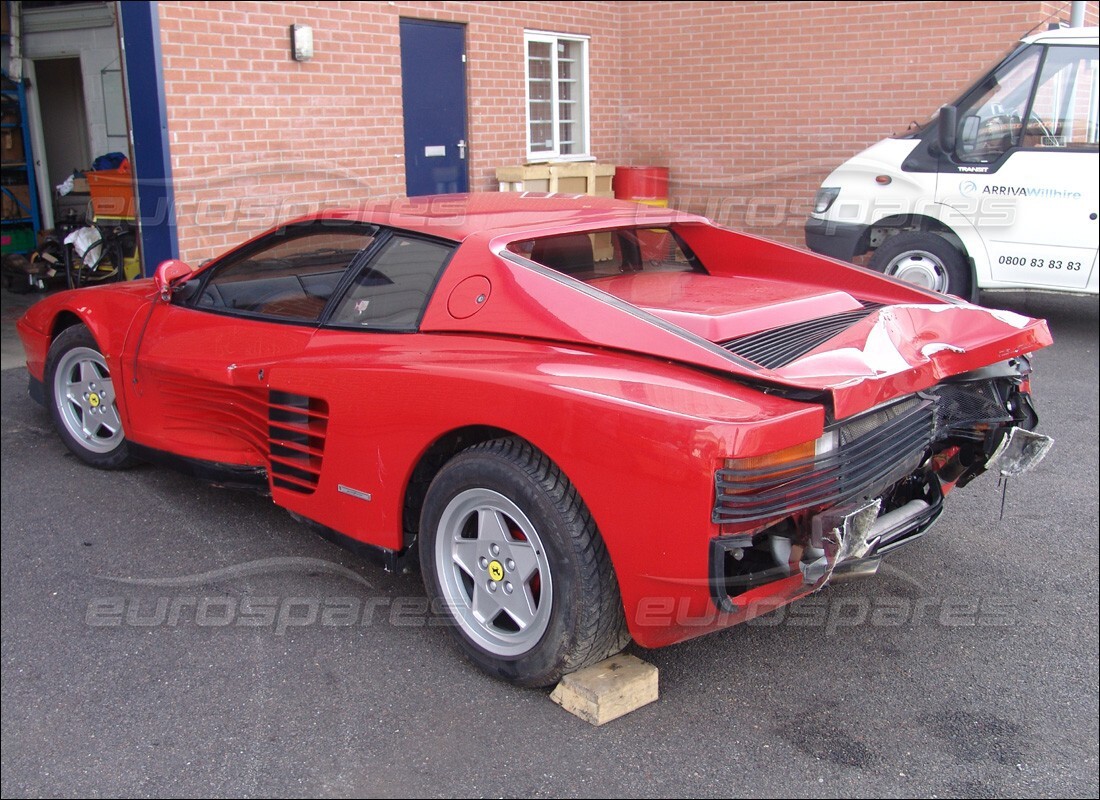 ferrari testarossa (1990) with 18,584 miles, being prepared for dismantling #6