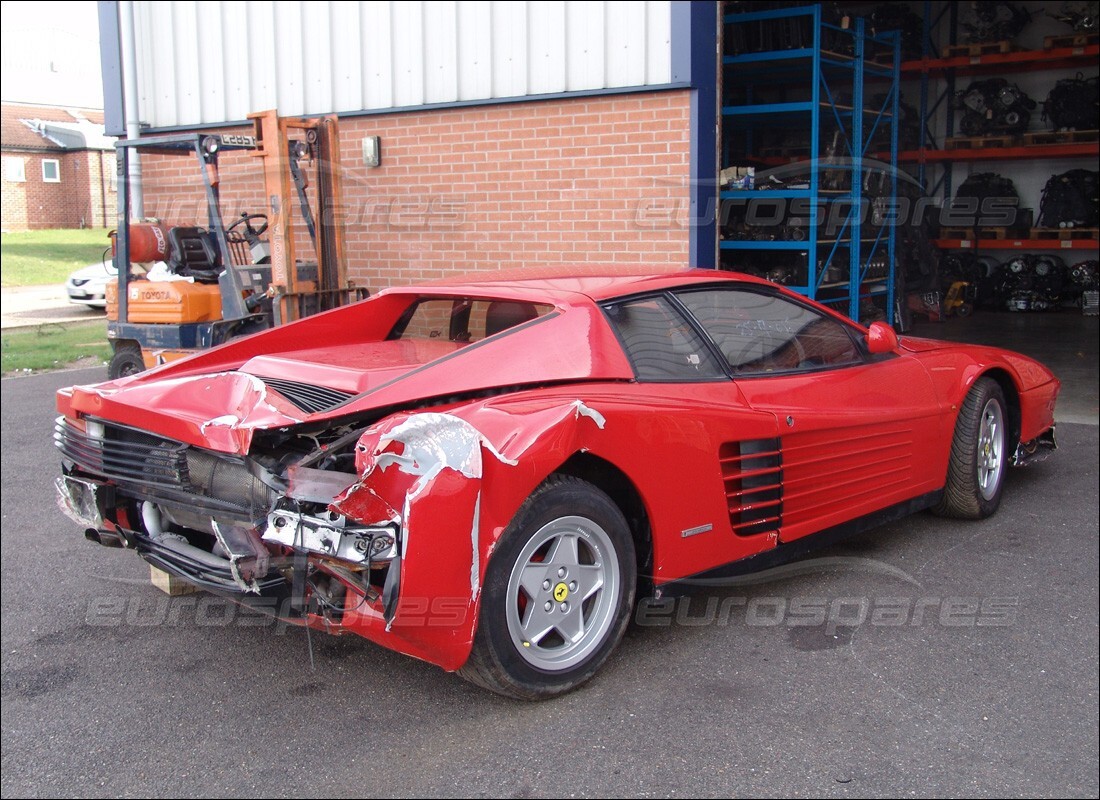 ferrari testarossa (1990) with 18,584 miles, being prepared for dismantling #5