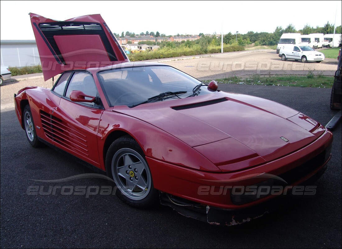 ferrari testarossa (1990) with 18,584 miles, being prepared for dismantling #7